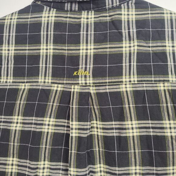 Kuhl Mountain Grown Button-Up Shirt Men's Size L Green & Gray Plaid Long Sleeves - Picture 9 of 10